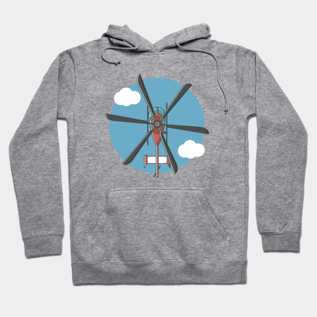 helicopter Hoodie by fflat hds